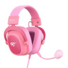 HAVIT Herný headset Havit H2002d, káblový, s hlavovým mostom, ružový