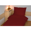 Povlečení bavlna UNI 140x200, 70x90 cm vínové hotelový uzávěr