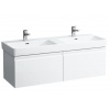 Laufen PRO S skrinka pod umývadlo s 2 zásuvkami 126x45x39 cm,Biela Matná H4835710964631