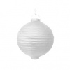 PartyDeco Lampion zahradní s diodou 20cm bílý