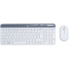 Set klávesnice a myši Logitech Slim Wireless Combo MK470, biela - CZ/SK (920-009205_CZ)