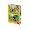 Dino Puzzle Krtko: Oslava 2x48 dielikov
