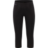 Dámské funkční merino 3/4 spodky knickers CRAFT ADV - černá Velikost: L