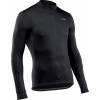 Pánský cyklo dres Northwave Force 2 Jersey Ls Full Zip 3XL Black