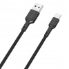 Kábel Dudao USB - USB typ C 1 m čierny
