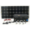 100W solární systém monokr.s akum.230V+12V+5V SO208