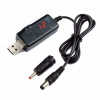 Menič napätia Elektroweb USB kábel menič 9V/12V 2A DC 5.5/2.1 +3.5