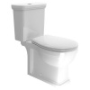 SAPHO CLASSIC 70,5cm WC kombi komplet so splachovaním, zadný/spodný odpad, biele, WCSET06-CLASSIC