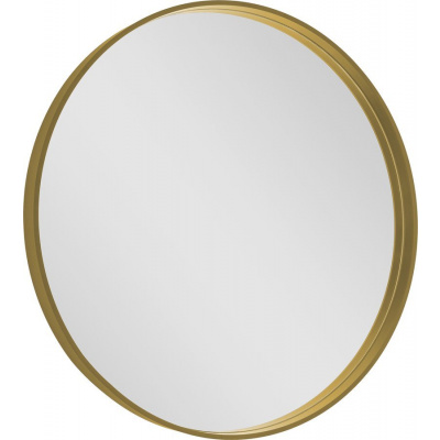 SAPHO NOTION Ø80cm zrkadlo okrúhle v úzkom ráme, zlatá matná, NT800G
