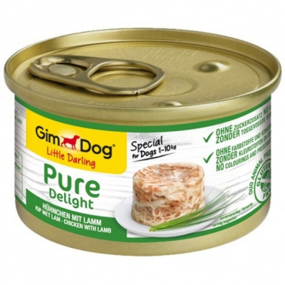 Gimdog Pure Delight kuřecí s jehněčím 85g