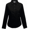 Fruit of the Loom F.O.L. | Lady-Fit Poplin Shirt LSL Popelínová blúzka s dlhým rukávom_16.5012 Farba: black, Veľkosť: XXL