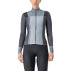 Castelli Unlimited Themtal LS W, Light black/ Gray Veľkosť: L Dámsky cyklistický, zateplený dres s dlhým rukávom