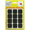 Podložka pod nábytok KMS 103H, 21x21 mm, filc hnedý