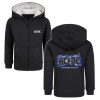 mikina s kapucňou METAL-KIDS AC-DC Thunderstruck Čierna
