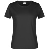 James & Nicholson Tričko JN 789, krátký rukáv, dámské COT02078900200-black Černá XS