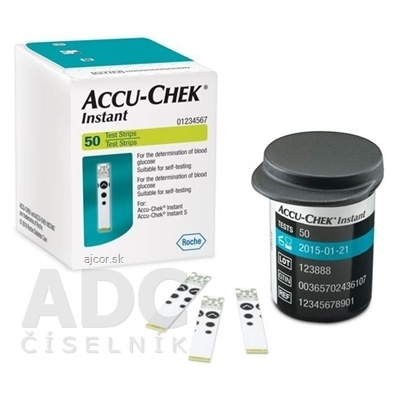 Roche Diabetes Care GmbH. ACCU-CHEK Instant 50 testovacie prúžky do glukomera 1x50 ks