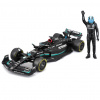 Bburago 1:24 RACE Formula F1 - Mercedes-AMG F1 W14 E (2023) #63 George Russell with driver and decor