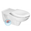 Sapho ETIUDA WC závesné predĺžené pre telesne postihnutých, Rimless, biela SPH K670-002
