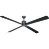 CasaFan ECO NEO III 180-4 BG-SW/TK WiFi Flügel Schwarz/Teak stropný ventilátor, 28 W, (Ø x v) 180 cm x 360 mm, čadičovo sivá, 952410W; 952410W