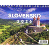 NOTIQUE Stolový kalendár Rozprávkové Slovensko 2026, 16,5 x 13 cm