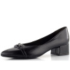 Tamaris kožené lodičky so širokým podpätkoem čierne 1-22313-43 - 36