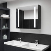 vidaXL LED kúpeľňová zrkadlová skrinka 89x14x62 cm 325544