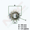 Ozubené koliesko kosačky - NAC Rack WR65400F WR65405B WR65405C (NAC Rack WR65400F WR65405B WR65405C)