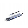 Verk 06331 USB-C HUB 8v1-PD 100W, HDMI, RJ45, 2xUSB-A, 1xUSB-C, čítačka kariet