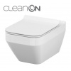 Cersanit Crea WC misa závesná hranatá so sedátkom CleanOn, biela, S701-213
