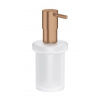 Grohe ESSENTIALS dávkovač tekutého mýdla 160 ml, bez držáku, sklo, kartáčovaný warm sunset