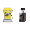 Ascaso Dream PID, Sun Yellow + Eureka Mignon Zero, CR black