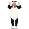 Panda - overal s kapucňou detský - vek 5 - 6 rokov - 110 - 115 cm