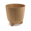 kvetináč 19,5cm RYFO N ECO WOOD DRF200NW-4665W naturo plastový