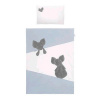 5-dielne posteľné obliečky Belisima Mouse 90/120 modré - Modrá