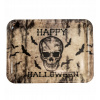 PODNOS TÁCKA PLASTOVÁ LEBKA ČACHA Halloweenská dekorácia 33X24 CM