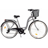 Mestsky bicykel - Dámsky mestský bicykel 26 DALLAS 6-rýchlostný ŠEDÝ (Dámsky mestský bicykel 26 DALLAS 6-rýchlostný ŠEDÝ)