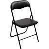 Perel folding chair padded skladacia stolička do prírody čierna FP168B; FP168B