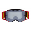 brýle TORP, RedBull Spect (černé/červené matné, plexi stříbrné zrcadlové) M150-934