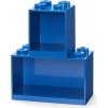 LEGO Brick závesné police, set 2 ks modrá
