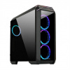 CHIEFTEC skříň STALLION II, ATX, 1x USB-C 3.2, 2x USB 3.1, 1x USB 2.0, 4x 120mm RGB Fan, černá GP-02B-UC-OP