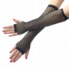 Gotické rukavice parné vyšívacie rameno s čiernou farbou (Gotické rukavice parné vyšívacie rameno s čiernou farbou)