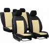 Pokter Autopoťahy pre Seat Leon (I) 1999-2005 PELLE - béžové 2+3