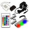 Nábytkové svetlo - Plná súprava 3 bodov LED RGB Clip pre sklenenú poličku (Plná súprava 3 bodov LED RGB Clip pre sklenenú poličku)