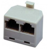 CTnet 140623 Rozdvojka RJ11 6p4c (1M-2F) RJ45 8p8c