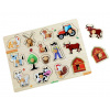 2Kids Toys Drevené puzzle Farma 14 dielikov