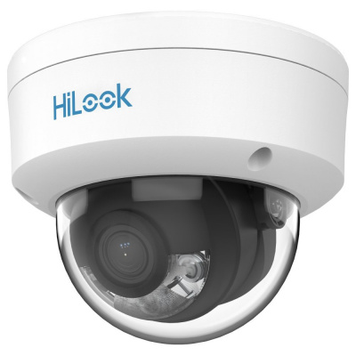 HiLook IP kamera IPC-D129HA/ Dome/ 2Mpix/ 2.8mm/ ColorVu/ Motion detection 2.0/ H.265+/ krytí IP67+IK08/ LED 30m