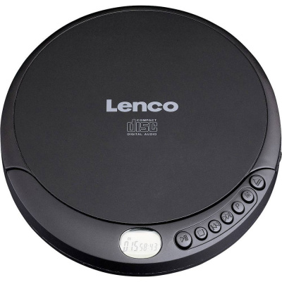 Lenco CD-010 prenosný CD prehrávač - diskman CD, CD-RW, CD-R s USB nabíjačkou čierna; CD-010