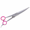 Geib Gator Left Curved Scissors - profesionálne, veľmi obľúbené ohnuté nožnice z japonskej nerezovej ocele, s jednostranným mikrorezom, ľavotočivé