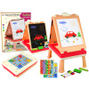 LEAN TOYS Multifunkčná obojstranná tabuľa 3v1