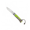 Zavírací nůž VRI N°08 Inox Outdoor Green 8,5 cm zelený - Opinel (Kapesní Nůž Opinel VRI N°08 Inox Outdoor, zelený - Opinel)
